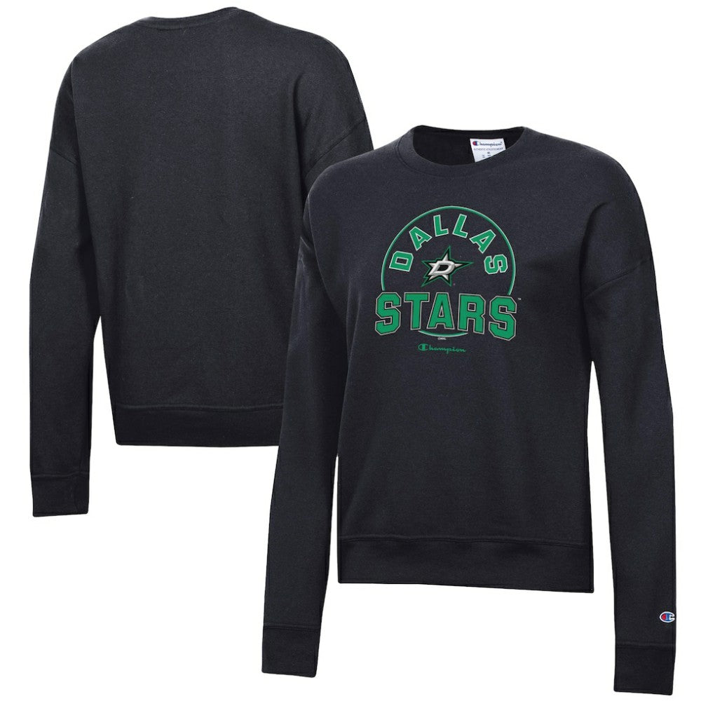 Dallas Stars Champion Women's Powerblend Pullover Sweatshirt - Black - NHL
