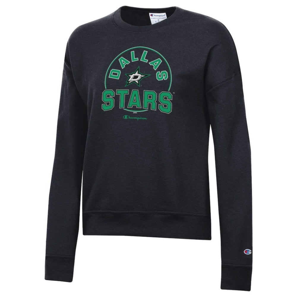 Dallas Stars Champion Women's Powerblend Pullover Sweatshirt - Black - NHL