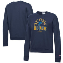 St. Louis Blues Champion Women's Powerblend Pullover Sweatshirt - Navy - NHL