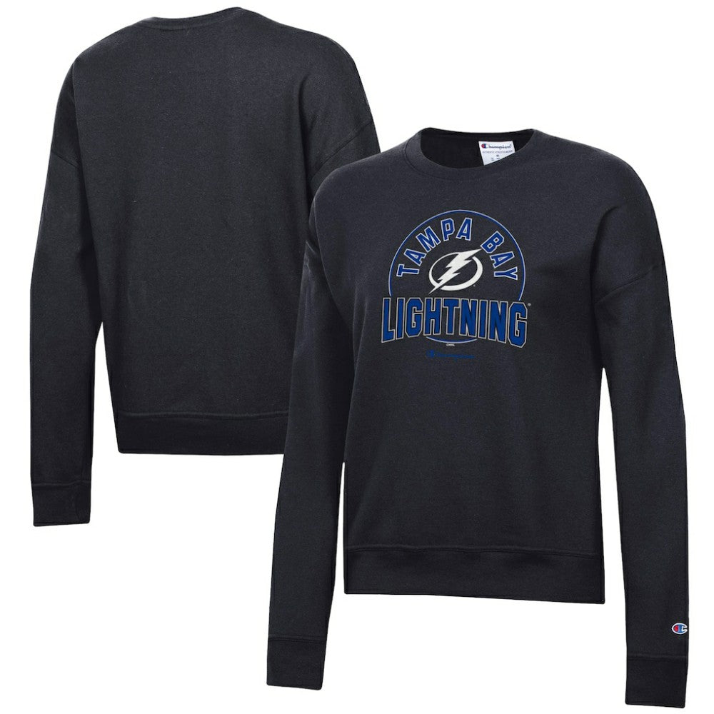 Tampa Bay Lightning Champion Women's Powerblend Pullover Sweatshirt - Black - NHL