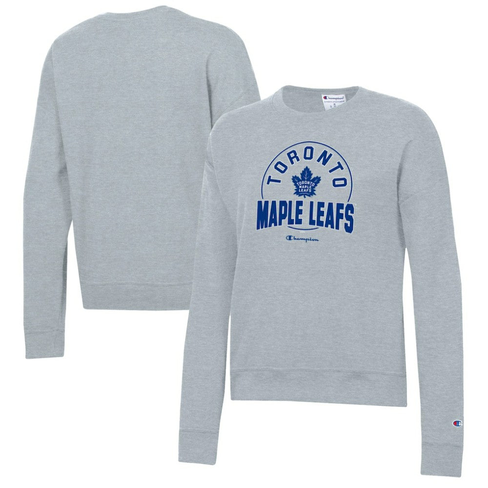 Toronto Maple Leafs Champion Women's Powerblend Pullover Sweatshirt - Gray - NHL