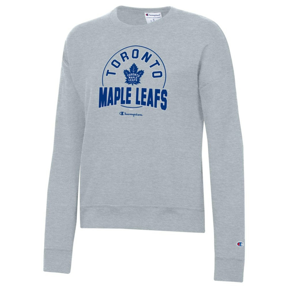 Toronto Maple Leafs Champion Women's Powerblend Pullover Sweatshirt - Gray - NHL