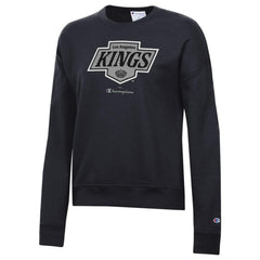 Los Angeles Kings Champion Women's Powerblend Pullover Sweatshirt - Black - NHL