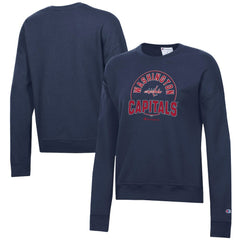Washington Capitals Champion Women's Powerblend Pullover Sweatshirt - Navy - NHL