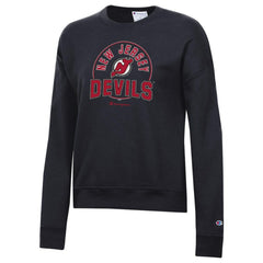 New Jersey Devils Champion Women's Powerblend Pullover Sweatshirt - Black - NHL