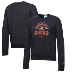 Anaheim Ducks Champion Women's Powerblend Pullover Sweatshirt - Black - NHL