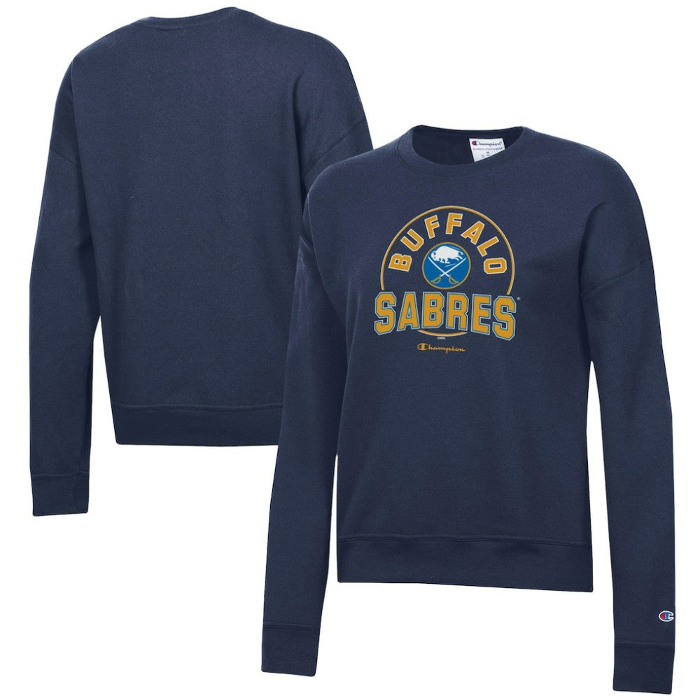 Buffalo Sabres Champion Women's Powerblend Pullover Sweatshirt - Navy - NHL