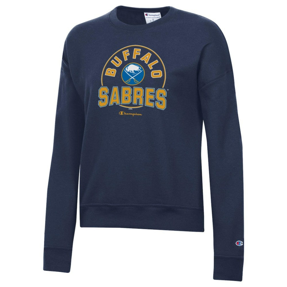 Buffalo Sabres Champion Women's Powerblend Pullover Sweatshirt - Navy - NHL