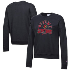 Ottawa Senators Champion Women's Powerblend Pullover Sweatshirt - Black - NHL