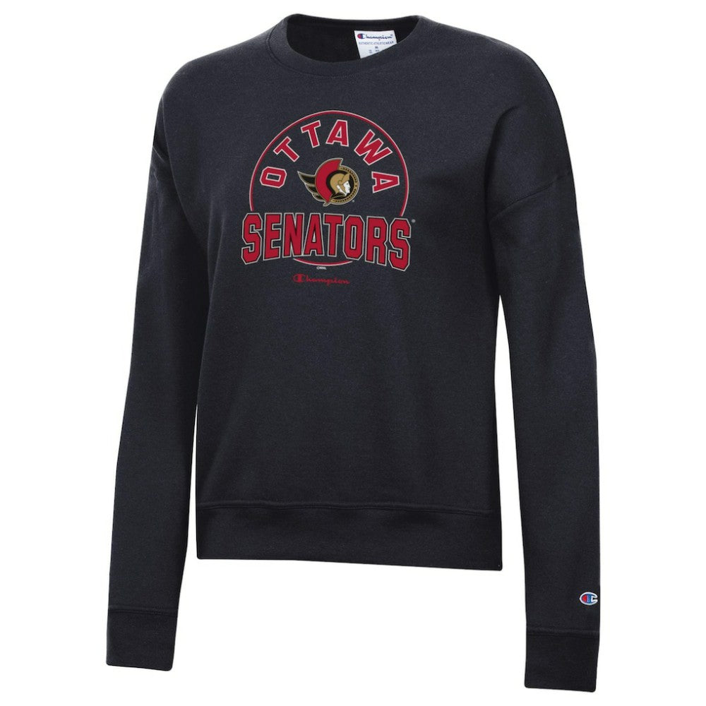 Ottawa Senators Champion Women's Powerblend Pullover Sweatshirt - Black - NHL