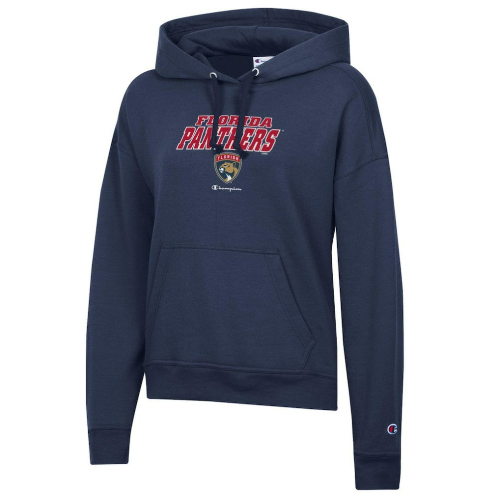 Florida Panthers Champion Women's Powerblend Fleece Pullover Hoodie - Navy - NHL