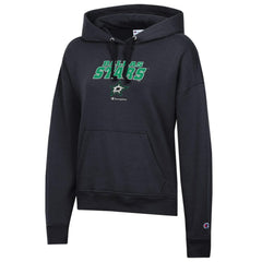 Dallas Stars Champion Women's Powerblend Fleece Pullover Hoodie - Black - NHL