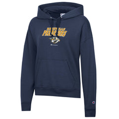 Nashville Predators Champion Women's Powerblend Fleece Pullover Hoodie - Navy - NHL