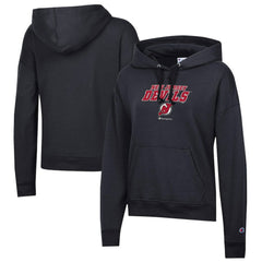 New Jersey Devils Champion Women's Powerblend Fleece Pullover Hoodie - Black - NHL