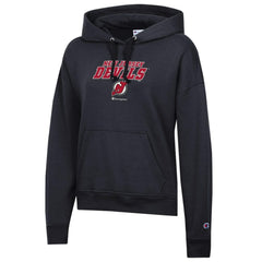 New Jersey Devils Champion Women's Powerblend Fleece Pullover Hoodie - Black - NHL