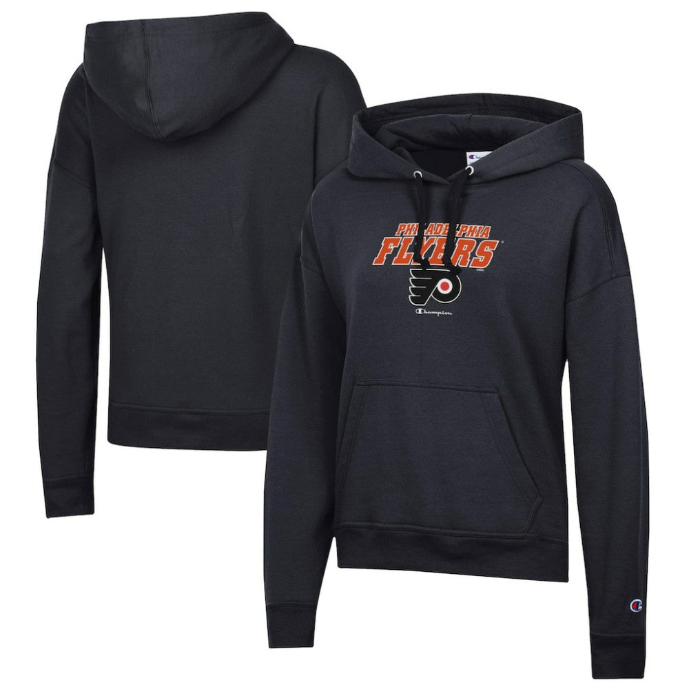Philadelphia Flyers Champion Women's Powerblend Fleece Pullover Hoodie - Black - NHL