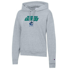 Vancouver Canucks Champion Women's Powerblend Fleece Pullover Hoodie - Gray - NHL