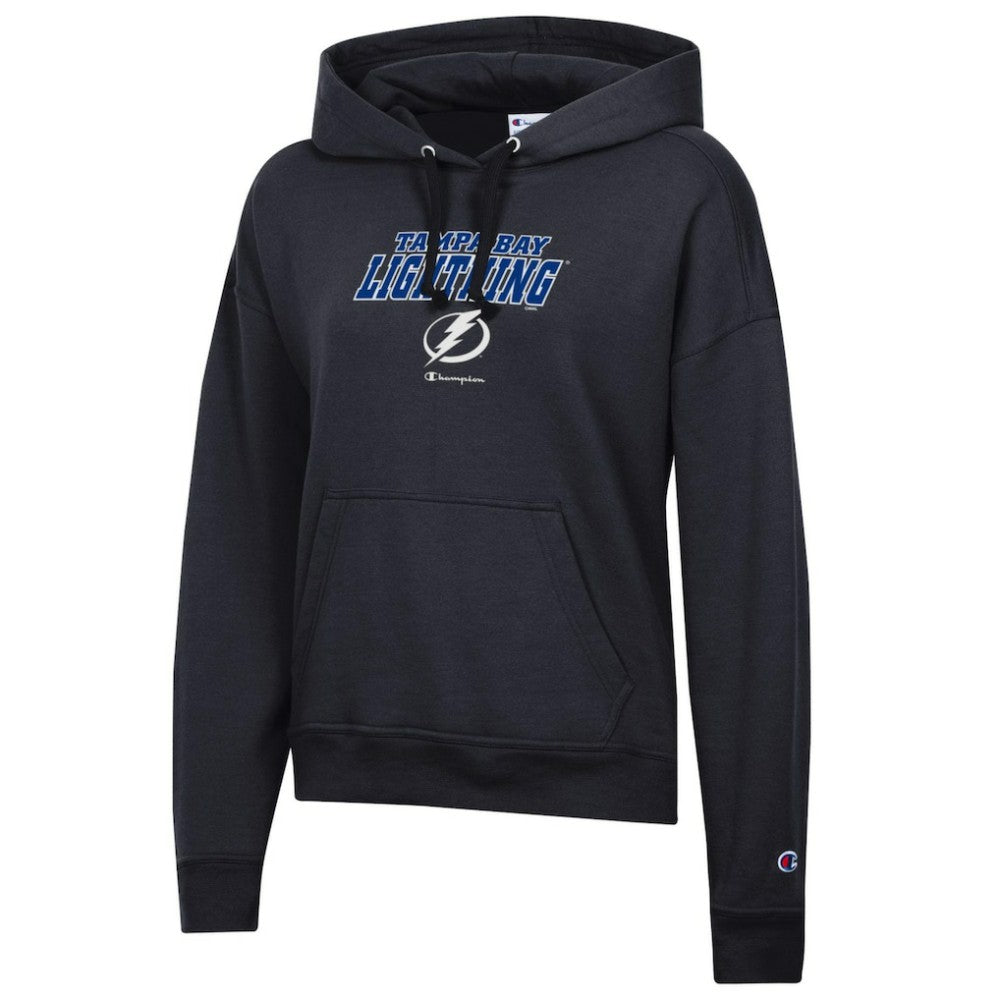 Tampa Bay Lightning Champion Women's Powerblend Fleece Pullover Hoodie - Black - NHL