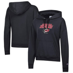 Carolina Hurricanes Champion Women's Powerblend Fleece Pullover Hoodie - Black - NHL