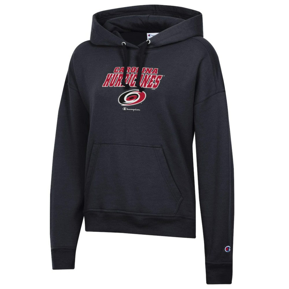 Carolina Hurricanes Champion Women's Powerblend Fleece Pullover Hoodie - Black - NHL