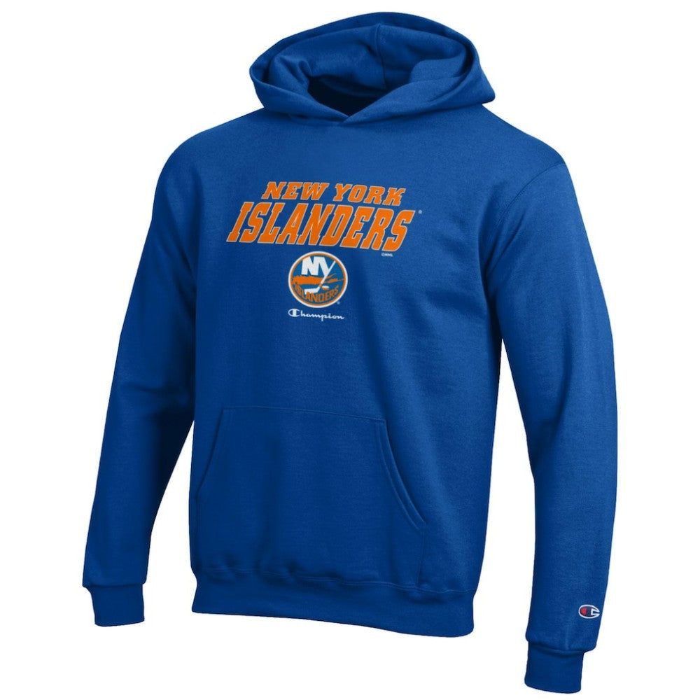 New York Islanders Champion Youth Eco Powerblend Pullover Hoodie - Royal - NHL