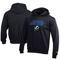 Tampa Bay Lightning Champion Youth Eco Powerblend Pullover Hoodie - Black - NHL