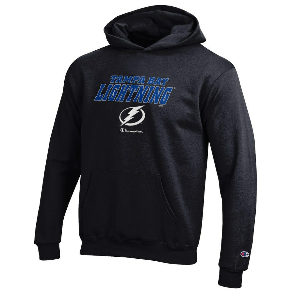 Tampa Bay Lightning Champion Youth Eco Powerblend Pullover Hoodie - Black - NHL