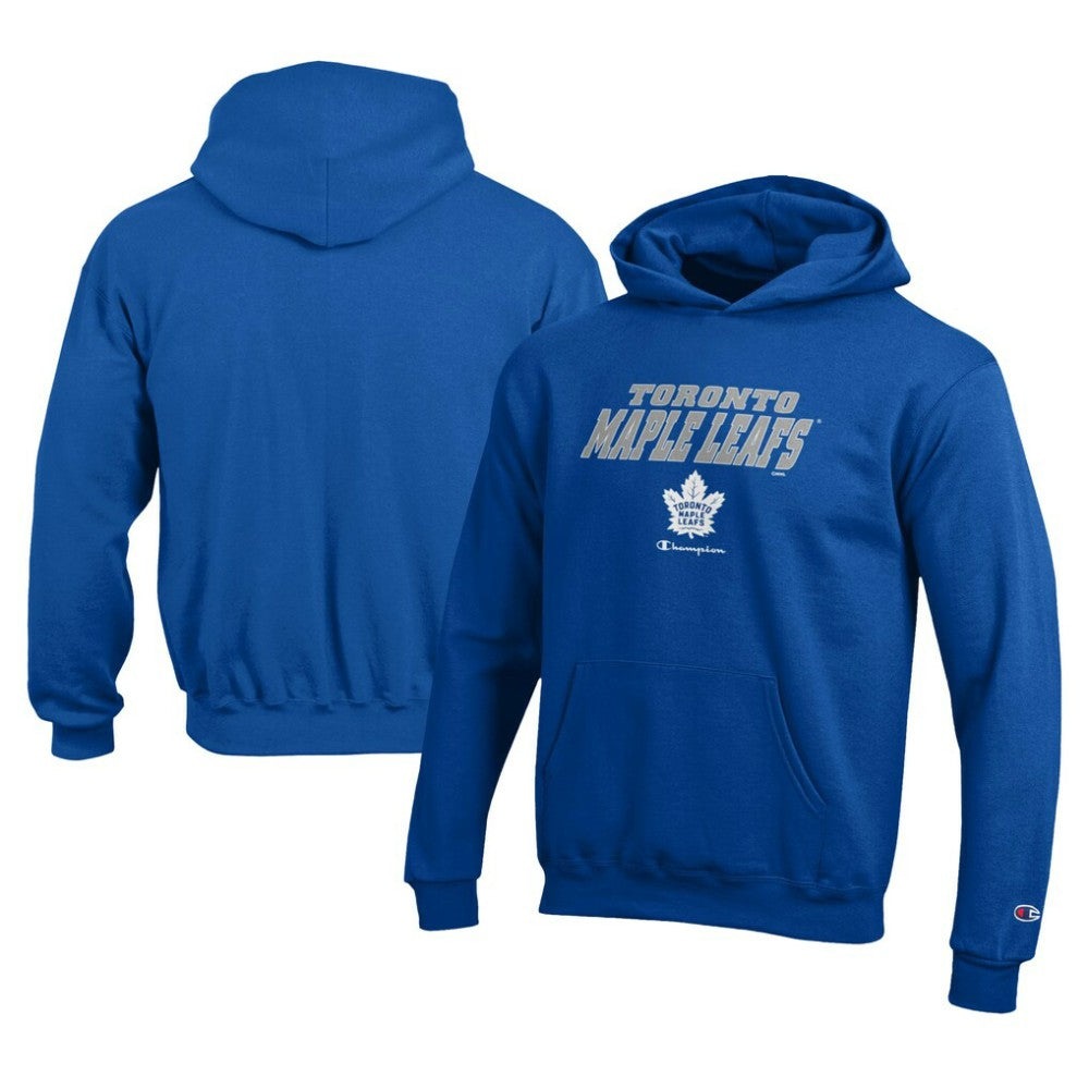 Toronto Maple Leafs Champion Youth Eco Powerblend Pullover Hoodie - Royal - NHL