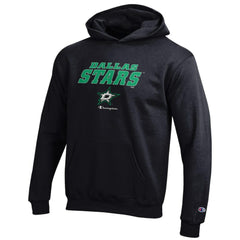 Dallas Stars Champion Youth Eco Powerblend Pullover Hoodie - Black - NHL