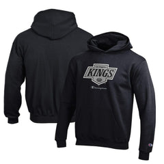 Los Angeles Kings Champion Youth Eco Powerblend Pullover Hoodie - Black - NHL