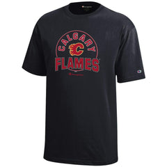 Calgary Flames Champion Youth Jersey T-Shirt - Black - NHL