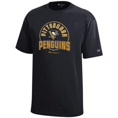Pittsburgh Penguins Champion Youth Jersey T-Shirt - Black - NHL