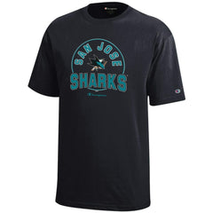 San Jose Sharks Champion Youth Jersey T-Shirt - Black - NHL