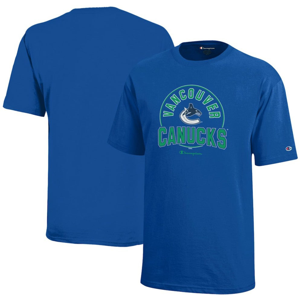 Vancouver Canucks Champion Youth Jersey T-Shirt - Royal - NHL