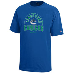 Vancouver Canucks Champion Youth Jersey T-Shirt - Royal - NHL