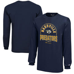 Nashville Predators Champion Youth Long-Sleeve Jersey T-Shirt - Navy - NHL