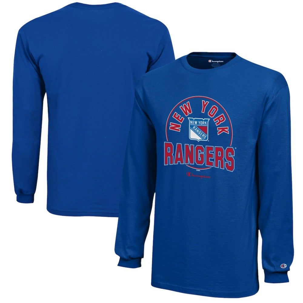 New York Rangers Champion Youth Long-Sleeve Jersey T-Shirt - Royal - NHL
