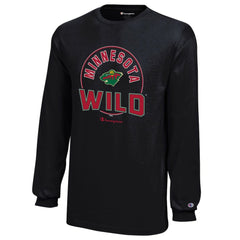 Minnesota Wild Champion Youth Long-Sleeve Jersey T-Shirt - Black - NHL