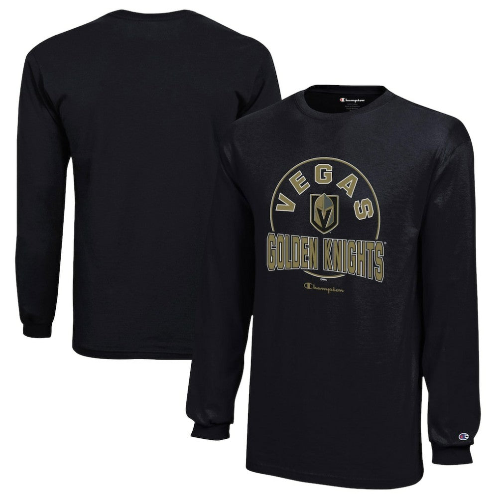 Vegas Golden Knights Champion Youth Long-Sleeve Jersey T-Shirt - Black - NHL