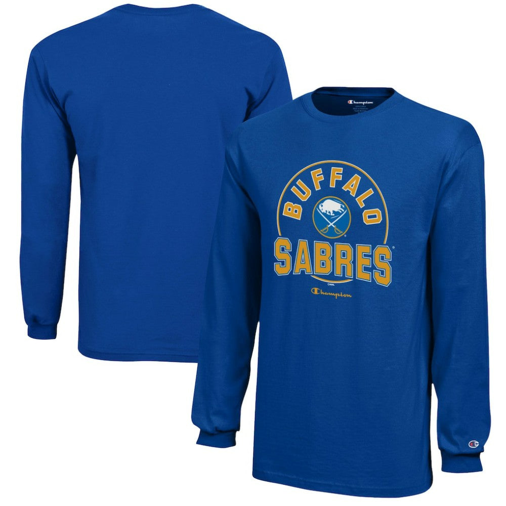 Buffalo Sabres Champion Youth Long-Sleeve Jersey T-Shirt - Royal - NHL
