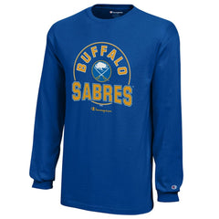 Buffalo Sabres Champion Youth Long-Sleeve Jersey T-Shirt - Royal - NHL