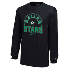 Dallas Stars Champion Youth Long-Sleeve Jersey T-Shirt - Black - NHL