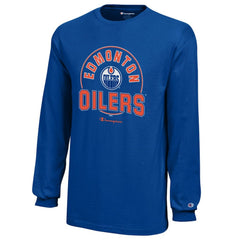 Edmonton Oilers Champion Youth Long-Sleeve Jersey T-Shirt - Royal - NHL