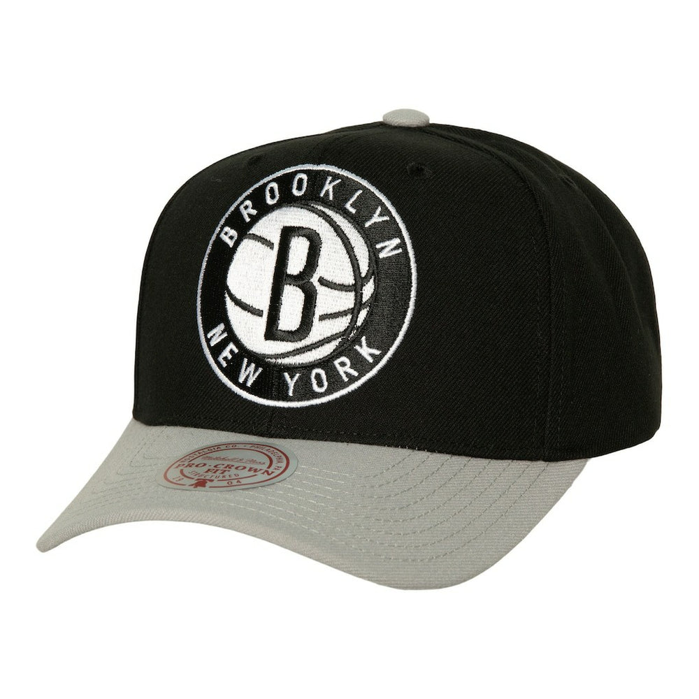 Brooklyn Nets Soul XL Logo Pro Crown Snapback Hat Black/Gray - NBA