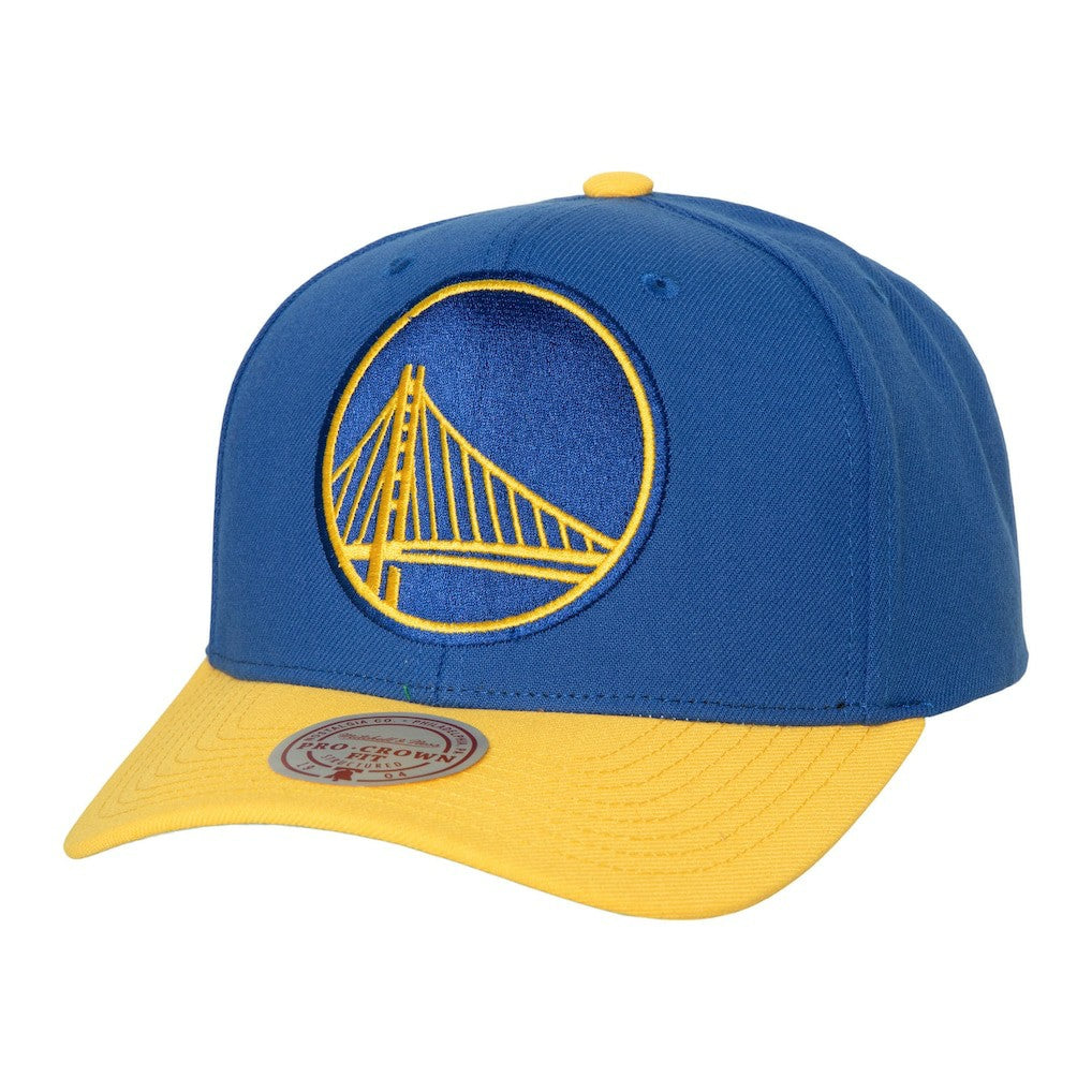 Golden State Warriors Soul XL Logo Pro Crown Snapback Hat Royal/Gold - NBA