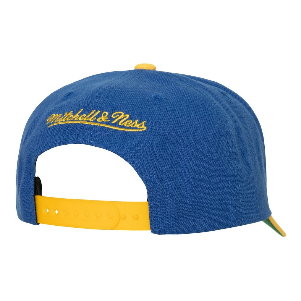Golden State Warriors Soul XL Logo Pro Crown Snapback Hat Royal/Gold - NBA
