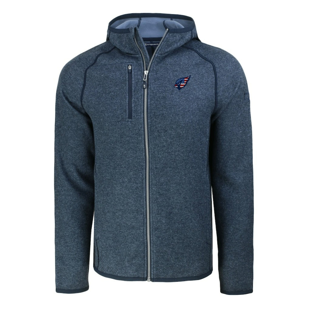 Arizona Cardinals Cutter & Buck Americana Mainsail Full-Zip Hooded Jacket Heather Navy | NFL