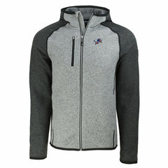 Detroit Lions Cutter & Buck Americana Mainsail Full-Zip Hooded Jacket Heather Gray/Heather Charcoal | NFL