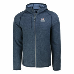 Green Bay Packers Cutter & Buck Americana Mainsail Full-Zip Hooded Jacket Heather Navy | NFL