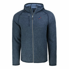 Detroit Lions Cutter & Buck Americana Mainsail Full-Zip Hooded Jacket Heather Navy | NFL